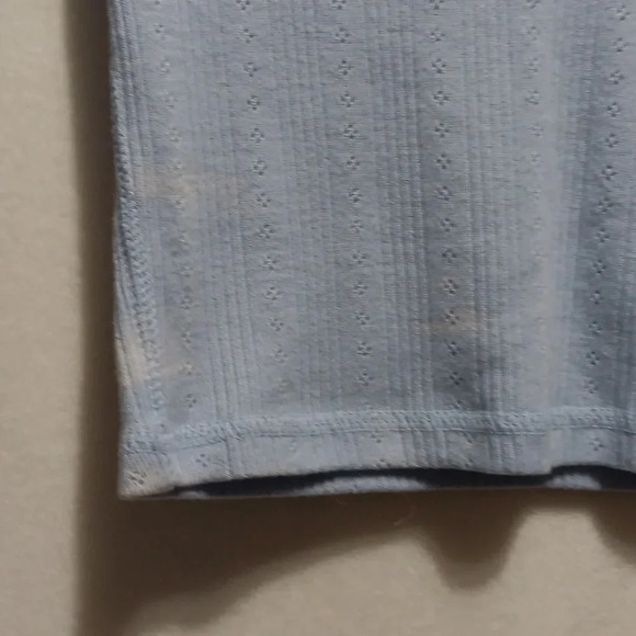 Womens S Aero Pre-shrunk OG Tee Collection Babydoll Baby Blue V Neck Twilight - Picture 8 of 9